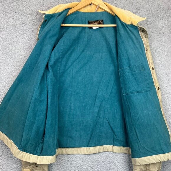 Vintage EDDIE BAUER Men XL Barn Coat Corduroy Collar Chore Jacket USA MADE - Picture 5 of 10